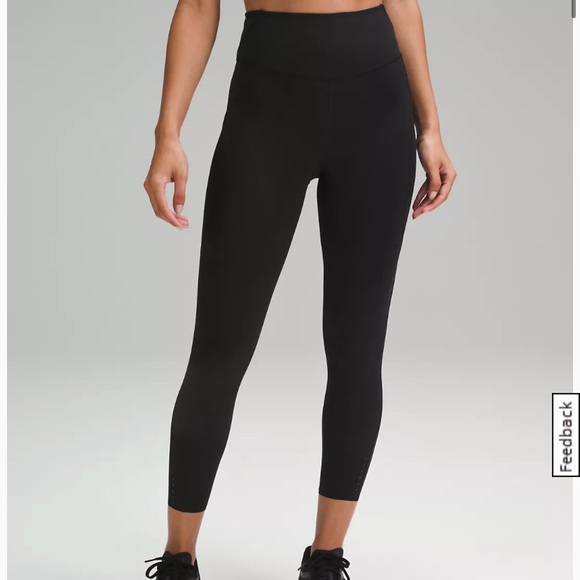 ⭐️ Lululemon Fast and Free High Rise Tight 25” with pockets Black Size 6⭐️ - Picture 10 of 11